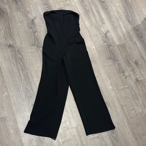 Chic Black Strapless Jumpsuit